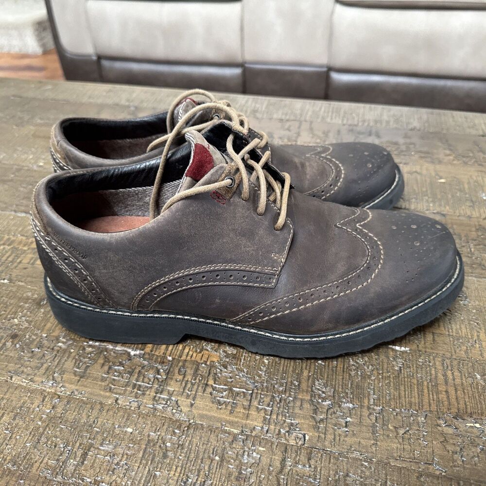 Dunham Revdare Wingtip Oxford Shoes Mens 10 4E WIDE Waterproof New Balance